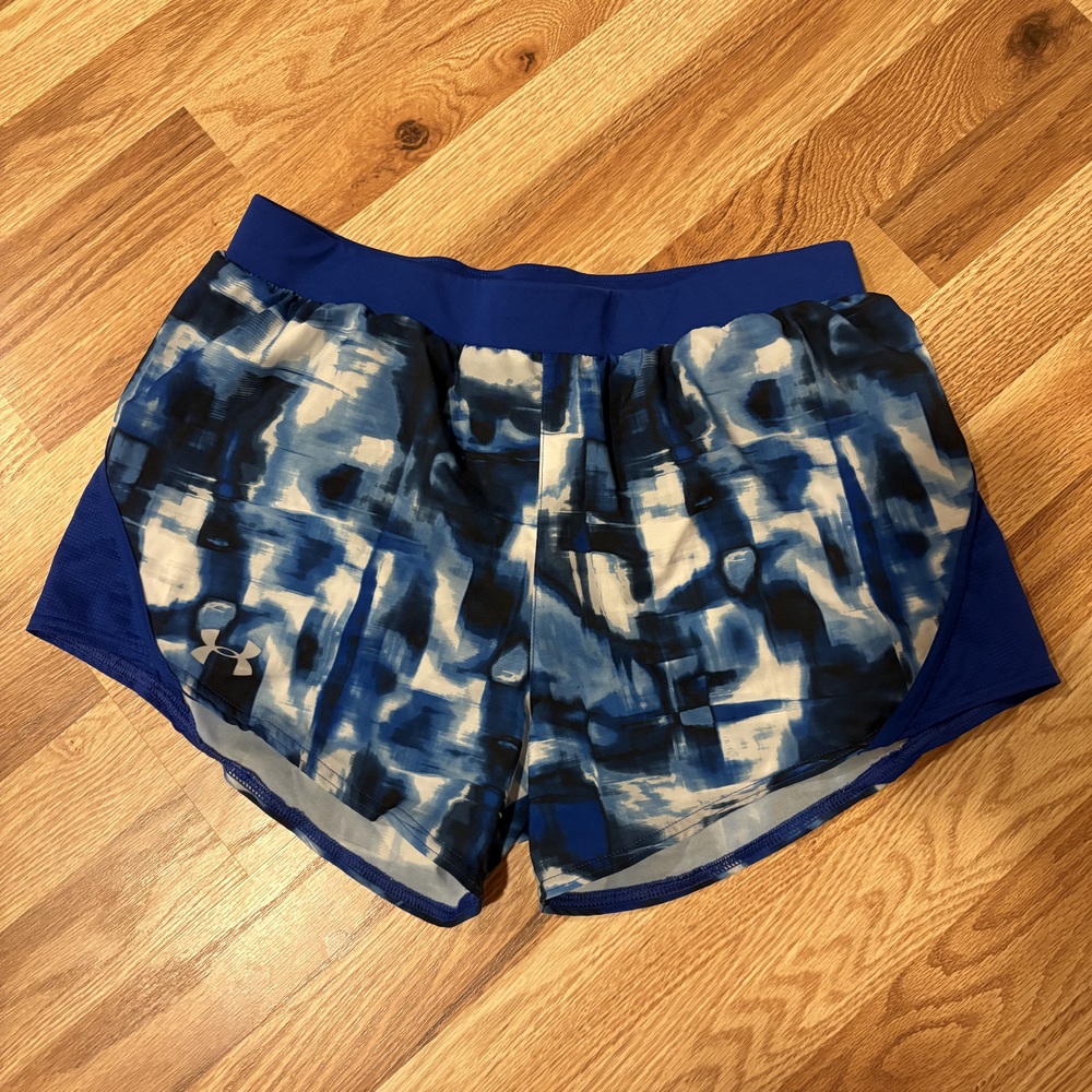 Under Armour Like New Fly-By Abstract Print Running Shorts